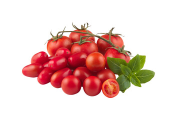 Tomatoes cut out transparent background