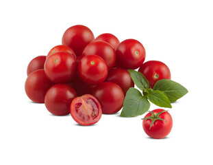 Tomatoes cut out transparent background