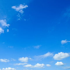 Naklejka na ściany i meble Blue sky and beautiful clouds.