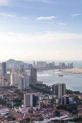 Fototapeta premium Penang Island cityscape view, Malaysia