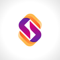 Letter S logo design template