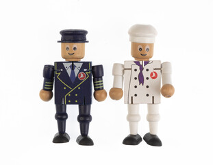 sailor toy isolated on white background