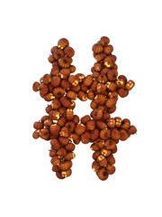 Halloween Pumpkin Lantern Particle Typeface hashtag
