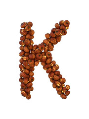 Halloween Pumpkin Lantern Particle Typeface K