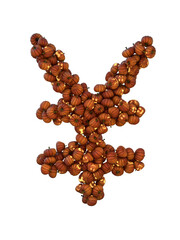 Halloween Pumpkin Lantern Particle Typeface YEN