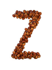 Halloween Pumpkin Lantern Particle Typeface Z