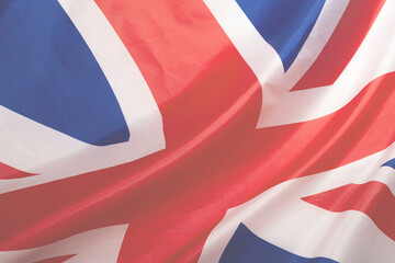Great britain flag as a background.