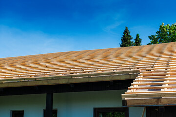 Unfinished roof right side