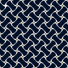 Abstract vector line shapes geometric motif basic pattern continuous ornate background. Modern fabric design textile swatch ladies dress, man shirt all over block print. Blue white colours palette.