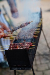 Sheep skewers of Abruzzo, Italy