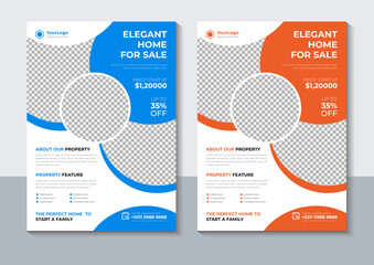 Modern Real Estate Flyer Design, Business flyer Template, Home Flyer, Brochure Design, Marketing, Annual Report, Poster