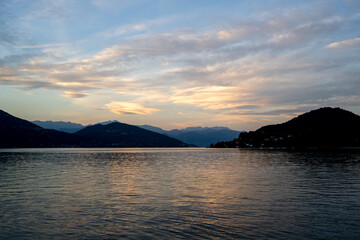 Sunset above Lake Como - Italy