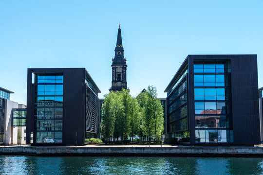 Danish headquarters of Nordea Bank in Copenhagen, Denmark. European financial services