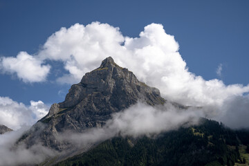 Fototapeta na wymiar Top of a mountain in Switserland - Europe