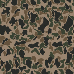 modern vector camouflage trendy seamless pattern, military texture