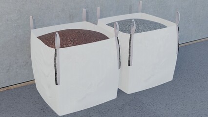 Sch&uuml;ttgut Big Bag, Graue Schlaufen