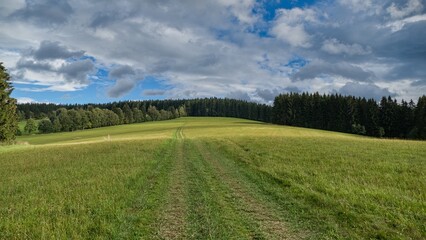 Fototapeta na wymiar czech countryside nature in an autumn weather