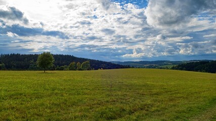 Obraz premium czech countryside nature in an autumn weather