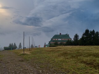 czech countryside nature in an autumn weather