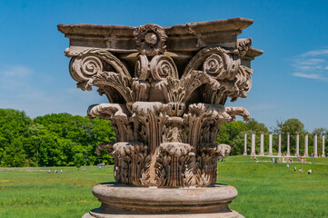 Corinthian Column from US Capitol, National Arboretum, Washington DC USA, Washington, District of Columbia