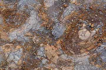 Ochre and gray rock texture