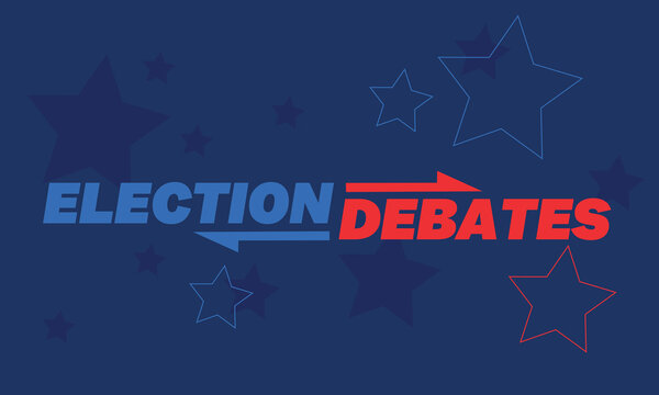 Election debates concept.Election day.  Political election campaign