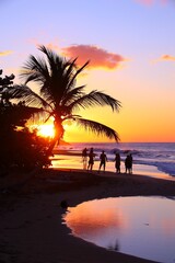 Basse-Terre sunset in Guadeloupe