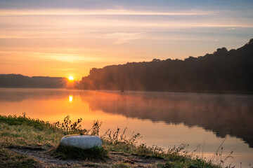 Sonnenaufgang am Nord Ostsee Kanal