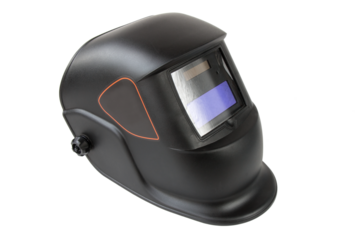 welding helmet, on isolated background
