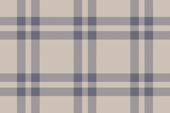 Checkered background, seamless pattern. Vector. Plaid fabric texture with gray stripes.