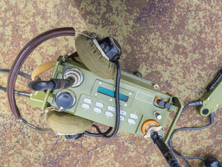 Digital radiocommunication complex. Military radio station. Portable radio station with headphones....