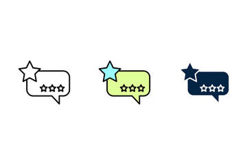 Customer review concept line icon. Simple element illustration. Customer review concept outline symbol design.