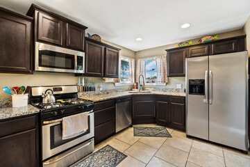 white kitchen with neutral accents