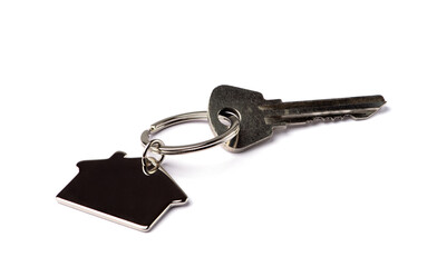 Key of house isolated on white
