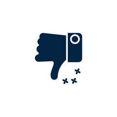 dislike concept line icon. Simple element illustration. dislike concept outline symbol design.