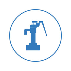 Pressure water pump tubewell icon | Circle version icon |