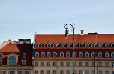 Häuser mit vielen Dachgauben Dresden