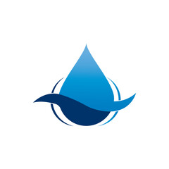 Fototapeta premium Water drop logo