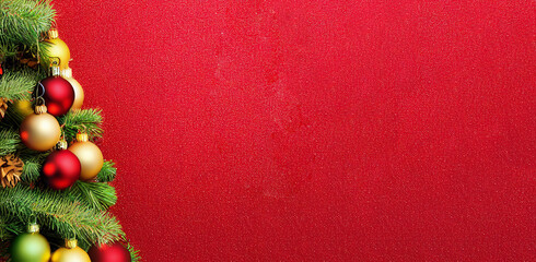 Christmas banner background with Christmas gifts decoration	