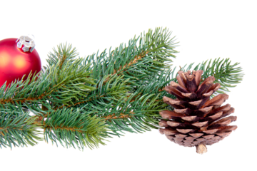 Christmas decoration isolated on transparent background