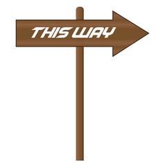 Correct direction shows name board