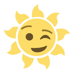 Different facial expression created emoticon, Peoples love the emojis, wink emoji