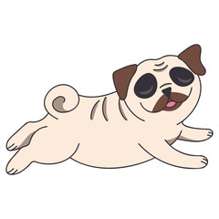 Dog sleeping icon