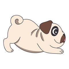 Dog ready to play icon