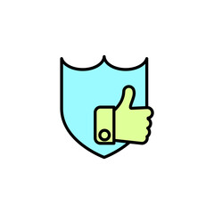 reliable concept line icon. Simple element illustration. reliable concept outline symbol design.