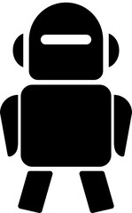 Isolated icon of a robot. Concept of automation and robotics.