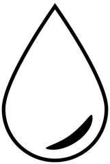Isolated icon of a water drop. Concept of water supply and infrastructure.