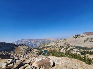 View of Red Pine Lakes, Wasatch National Forest in Utah