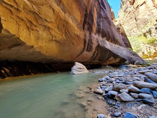 Views in The Narrows, Zion National Park, Utah