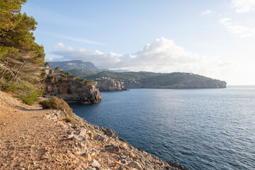 Pictures from the evening walk on the coast of Mallorca with a magnificent view over the...